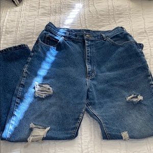 Vintage Distressed Mom Jeans
